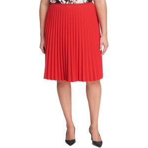 Calvin Klein Women Plus Size Pleated A-Line Skirt